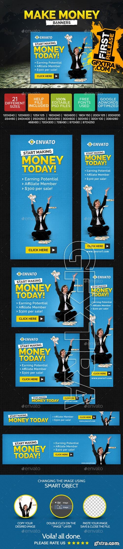 GraphicRiver - Make Money Banners 9484500