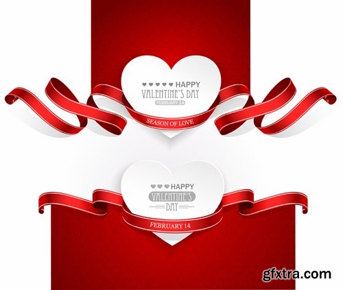 Ecards Valentines Day and design elements #2 25xEPS