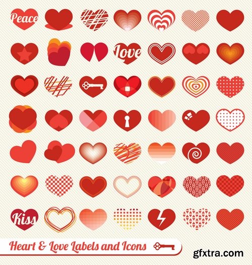 Ecards Valentines Day and design elements #2 25xEPS