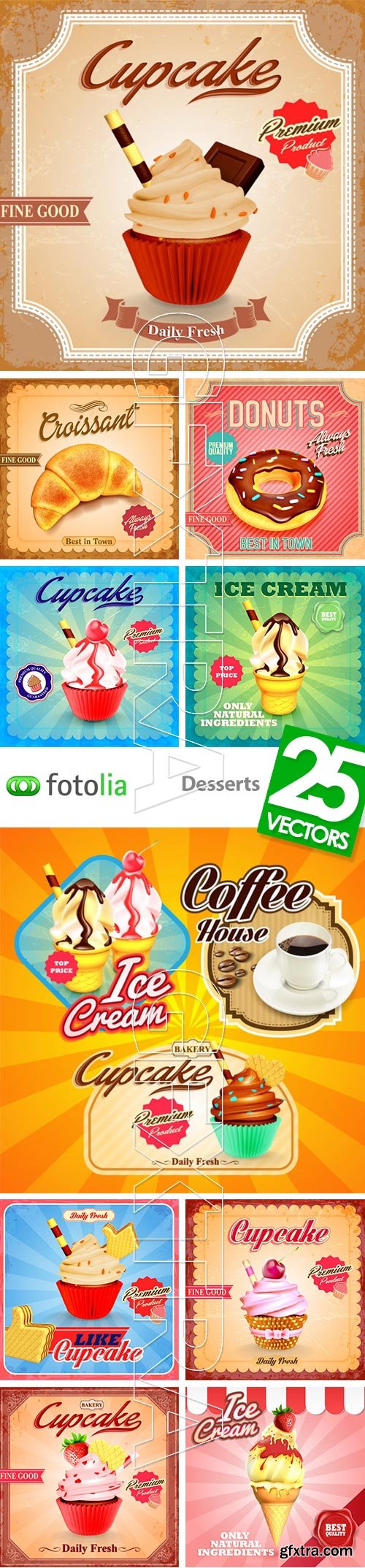 Desserts 25xEPS