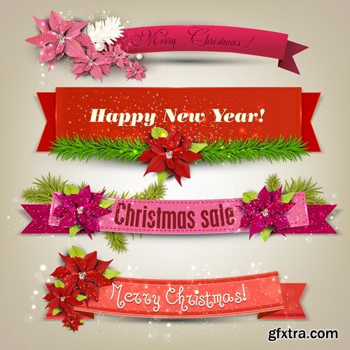 New Year Design Elements 2015 - 30 Vector