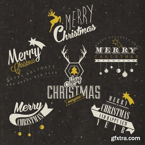 New Year Design Elements 2015 - 30 Vector