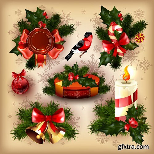 New Year Design Elements 2015 - 30 Vector