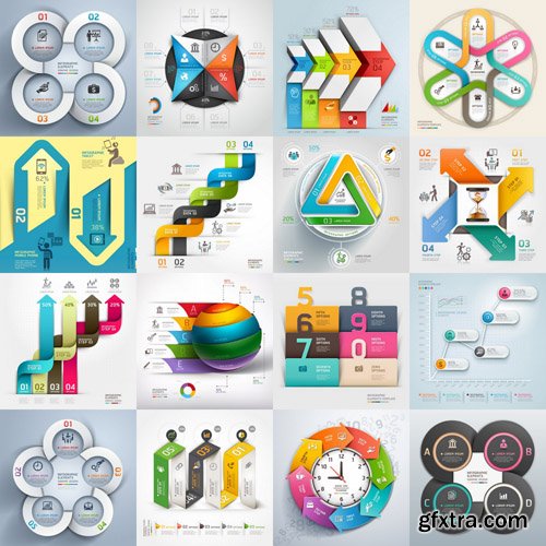 Infographics Design Elements#68 - 30 Vector