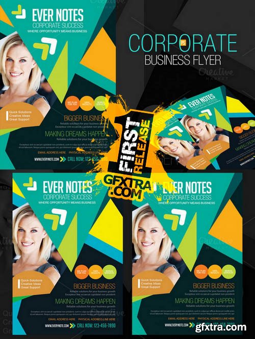 Corporate Business Flyers - Creativemarket 118983