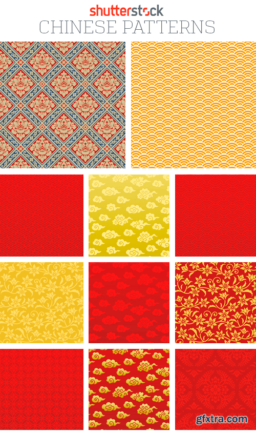 Amazing SS - Chinese Patterns, 25xEPS