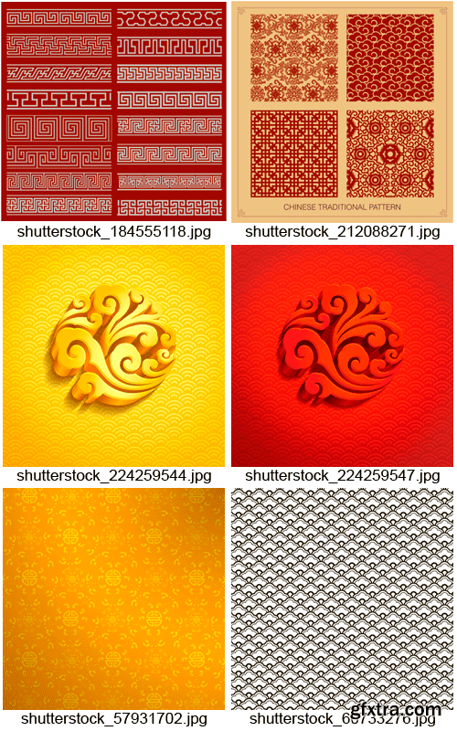 Amazing SS - Chinese Patterns, 25xEPS