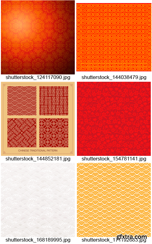 Amazing SS - Chinese Patterns, 25xEPS