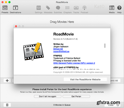 RoadMovie 2.7.2 MacOSX