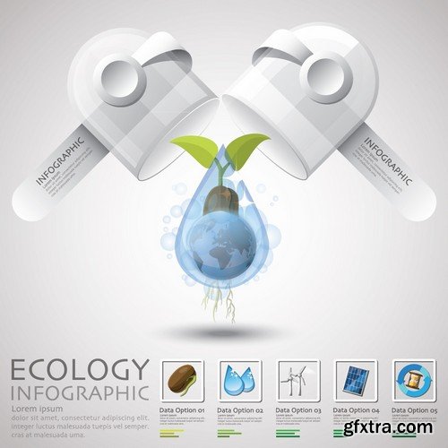 Stock Vectors - Water Infographic, 25xEPS