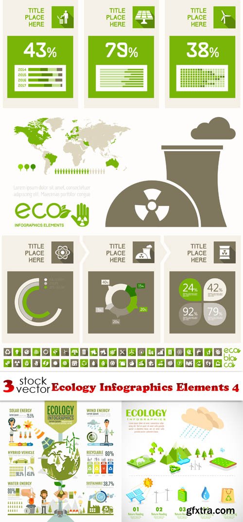 Vectors - Ecology Infographics Elements 4