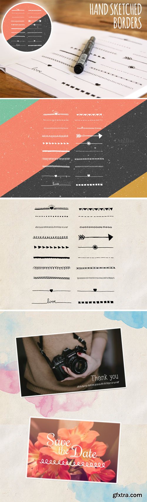 Hand Sketched Borders - Creativemarket 78181