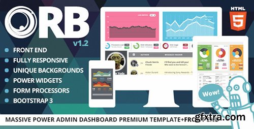 ThemeForest - ORB v1.2 - Powerful Admin Dashboard + FrontEnd - FULL