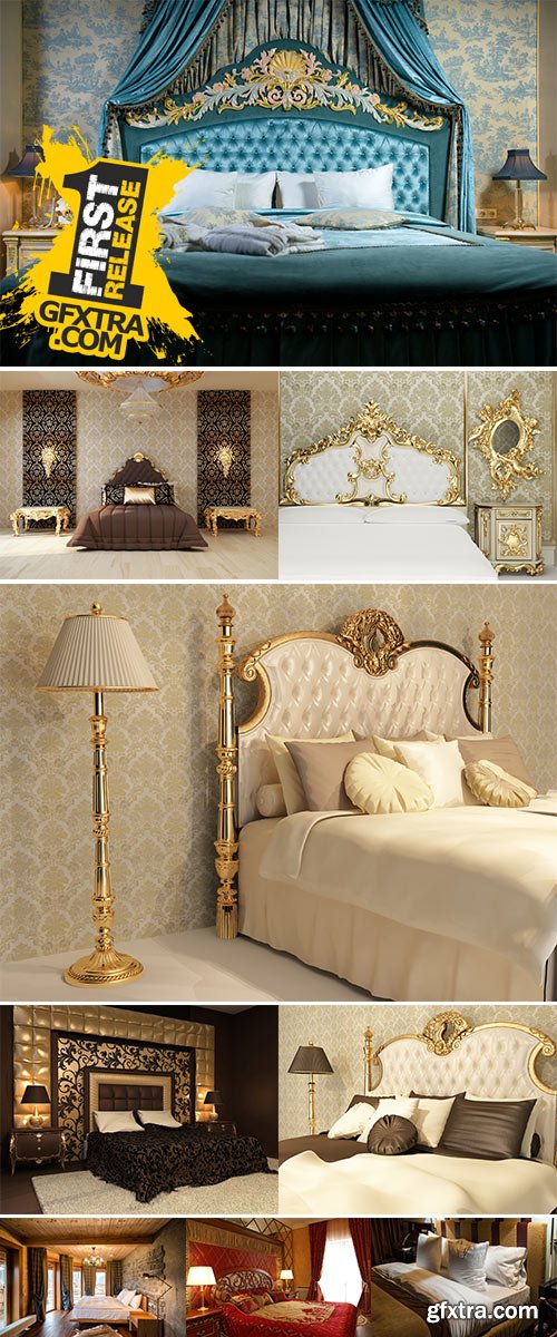 Luxury bedroom - Stock Image