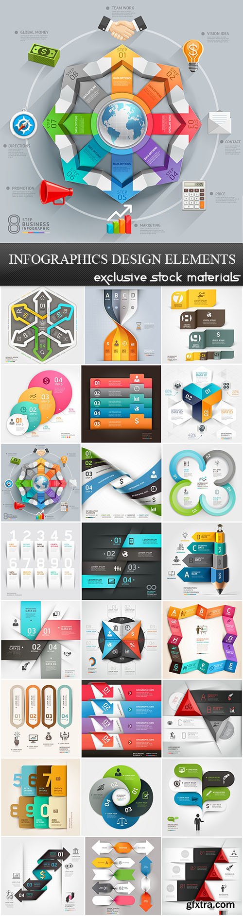 Infographics Design Elements, 25xEPS