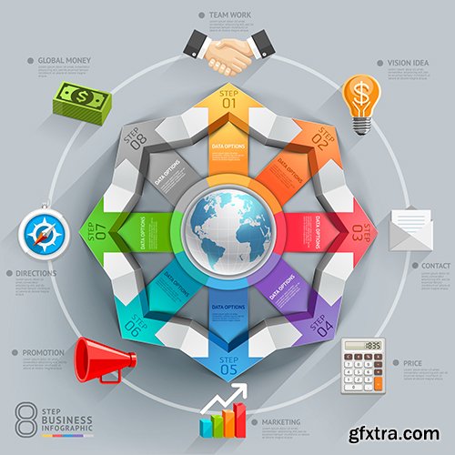 Infographics Design Elements, 25xEPS