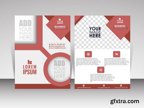 Stock Vectors - Business Flyer Template 3, 25xEPS