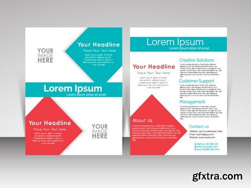 Stock Vectors - Business Flyer Template 3, 25xEPS