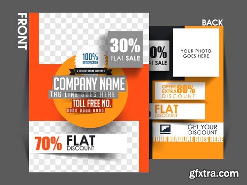 Stock Vectors - Business Flyer Template 3, 25xEPS