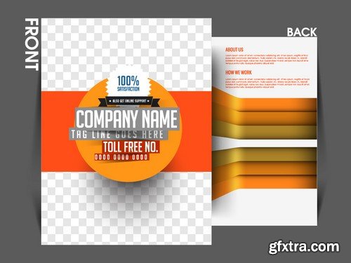 Stock Vectors - Business Flyer Template 3, 25xEPS