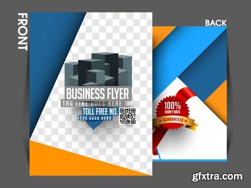 Stock Vectors - Business Flyer Template 3, 25xEPS