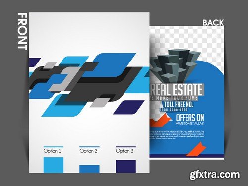 Stock Vectors - Business Flyer Template 3, 25xEPS