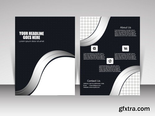 Stock Vectors - Business Flyer Template 3, 25xEPS