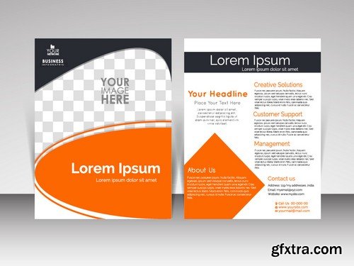 Stock Vectors - Business Flyer Template 3, 25xEPS