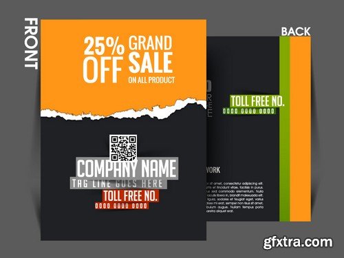 Stock Vectors - Business Flyer Template 3, 25xEPS