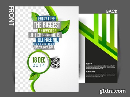 Stock Vectors - Business Flyer Template 3, 25xEPS