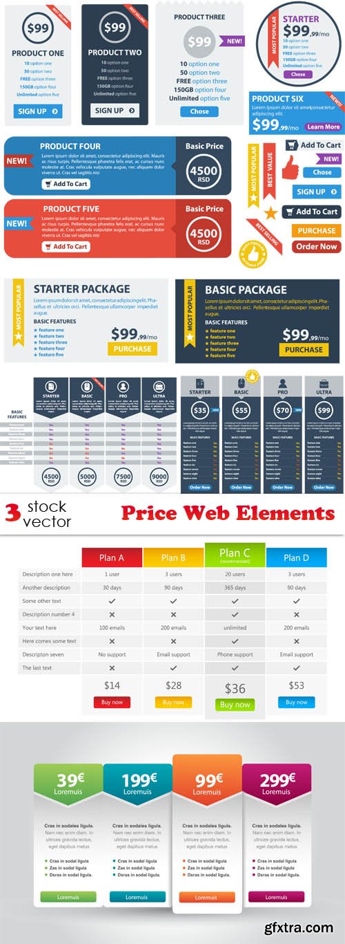 Vectors - Price Web Elements