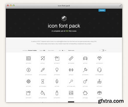 Stroke 7 Icon Font Set