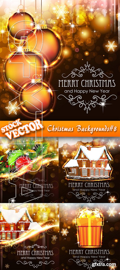 Stock Vector - Christmas Backgrounds#8