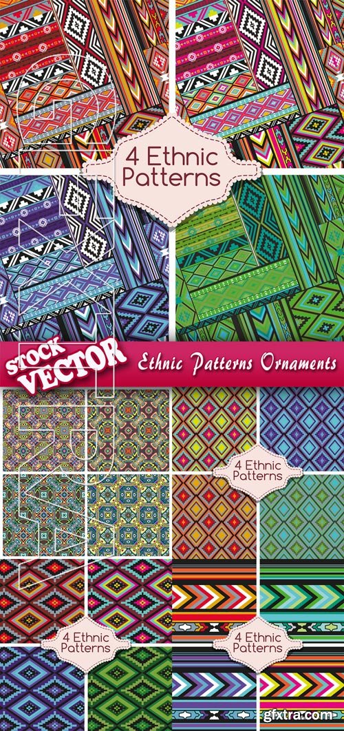 Stock Vector - Ethnic Patterns Ornaments