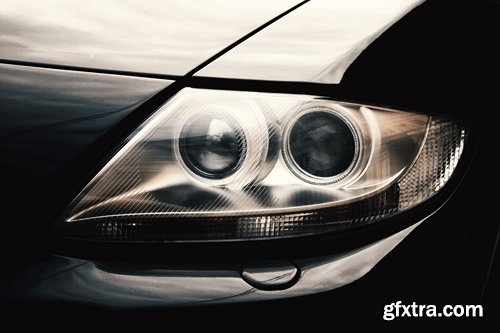 Collection of different car headlights 25 UHQ Jpeg