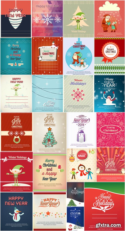 Mega Christmas & Winter Illustration Brundle, 50EPS