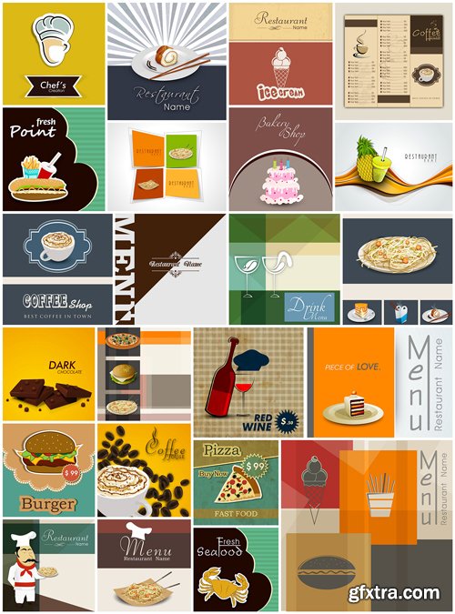 Restaurant Menu Covers & Labels, 50EPS