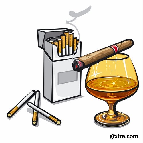 Collection of images of the anti smoking vector 25 Eps