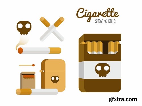 Collection of images of the anti smoking vector 25 Eps