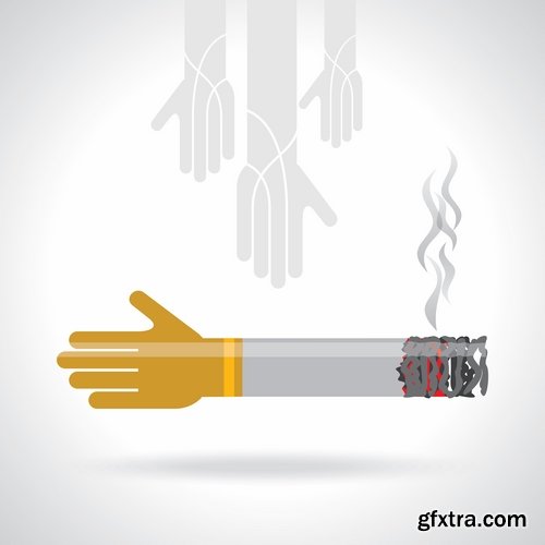 Collection of images of the anti smoking vector 25 Eps