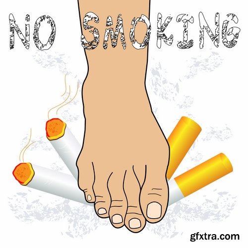 Collection of images of the anti smoking vector 25 Eps