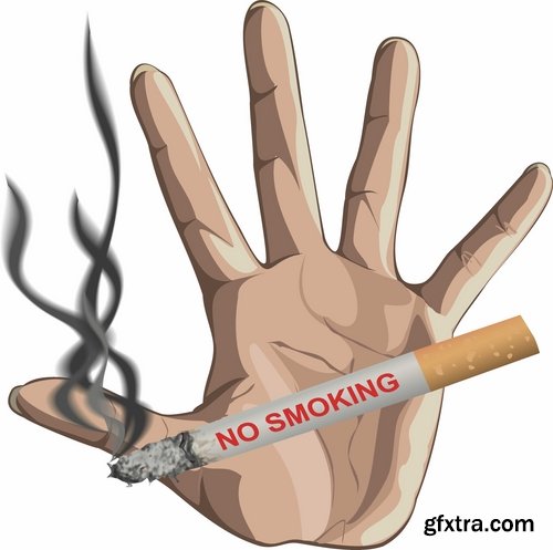 Collection of images of the anti smoking vector 25 Eps