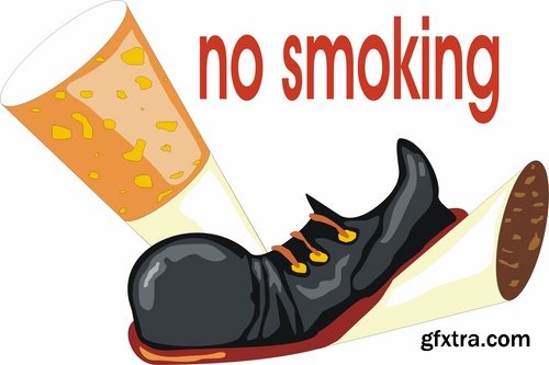 Collection of images of the anti smoking vector 25 Eps