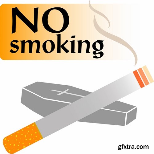 Collection of images of the anti smoking vector 25 Eps