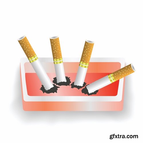 Collection of images of the anti smoking vector 25 Eps