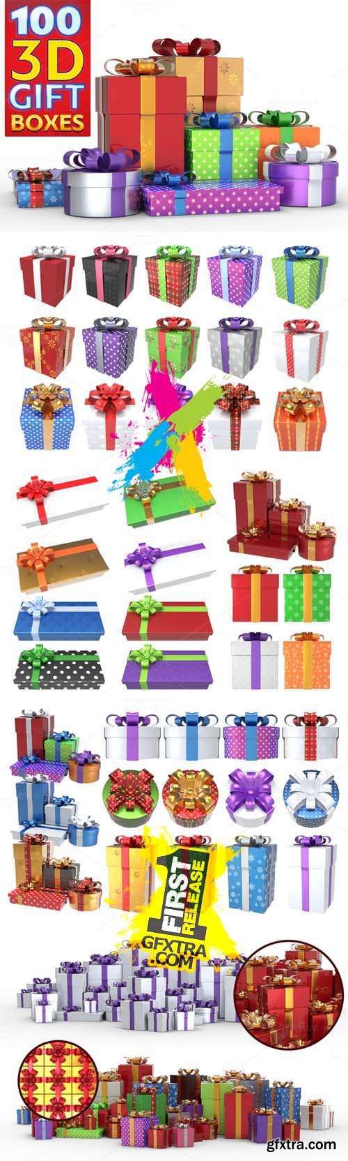 Gift Boxes Pack PNG