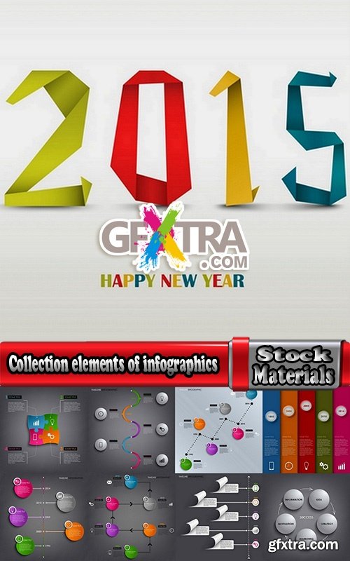 Collection elements of infographics vector image #9-25 Eps