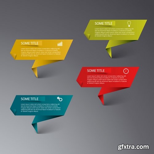 Collection elements of infographics vector image #9-25 Eps