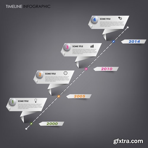 Collection elements of infographics vector image #9-25 Eps