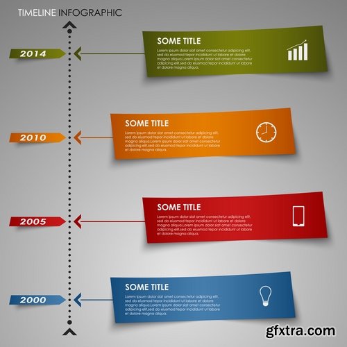 Collection elements of infographics vector image #9-25 Eps